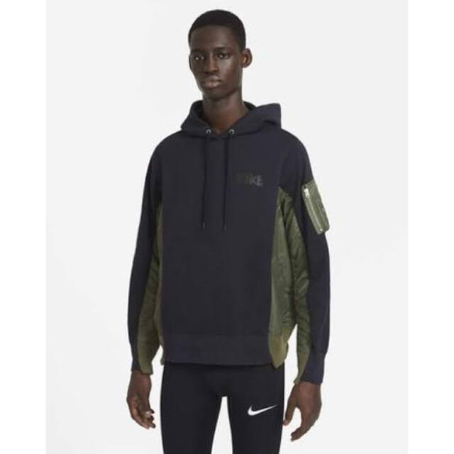 sacai(サカイ)の【新品】Nike × sacai Hoodie Navy サカイ Mサイズ メンズのトップス(パーカー)の商品写真