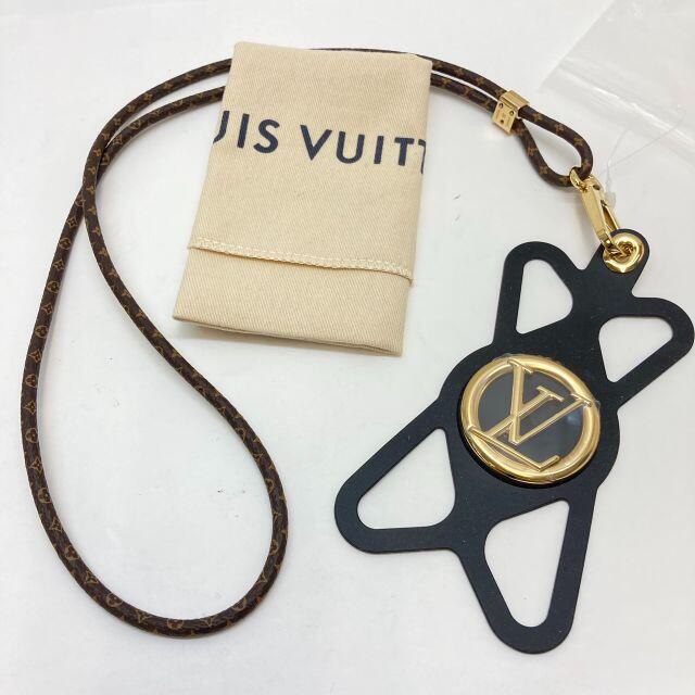 LOUIS VUITTON(ルイヴィトン)のルイヴィトン M68382 フォンホルダー・ルイーズ ラバー  ブラック スマホ/家電/カメラのスマホアクセサリー(iPhoneケース)の商品写真