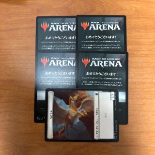 マジックザギャザリング(マジック：ザ・ギャザリング)のMTG☆テーロス還魂記　ARENAコード記載トークン　5枚セット(カードサプライ/アクセサリ)