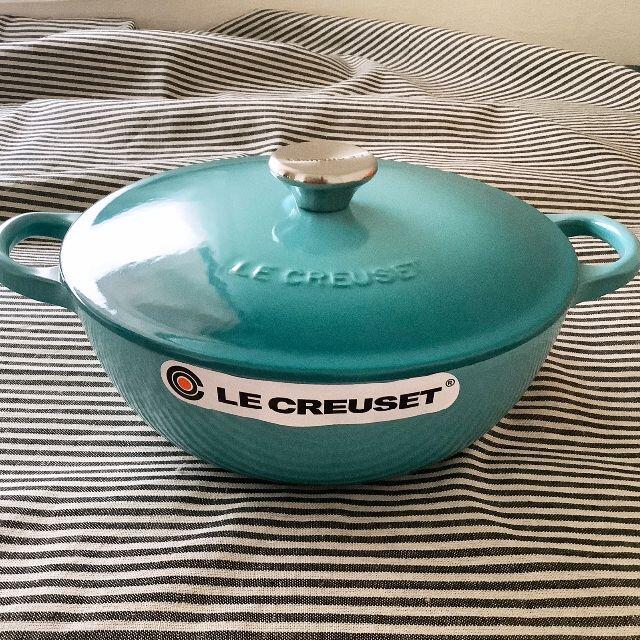 【超歓迎された】 LE CREUSET - 【専用】ルクルーゼ マルミット 22 カリビアンブルー 鍋/フライパン
