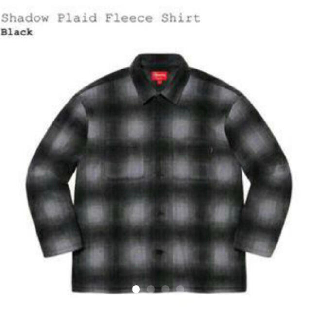 Supreme - supreme   shadow plaid fleece shirt  黒　M