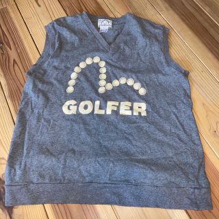 エビス(EVISU)のGOLFER JERSEY VEST:イングランド製グレイSIZE40(ベスト)