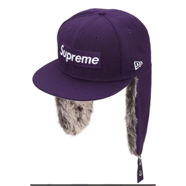 Supreme(シュプリーム)のsupreme Earflap New Era 7-1/2 purple メンズの帽子(キャップ)の商品写真