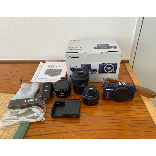 買い誠実 Canon ダブルズームレンズキット キヤノン EOS Kiss M2