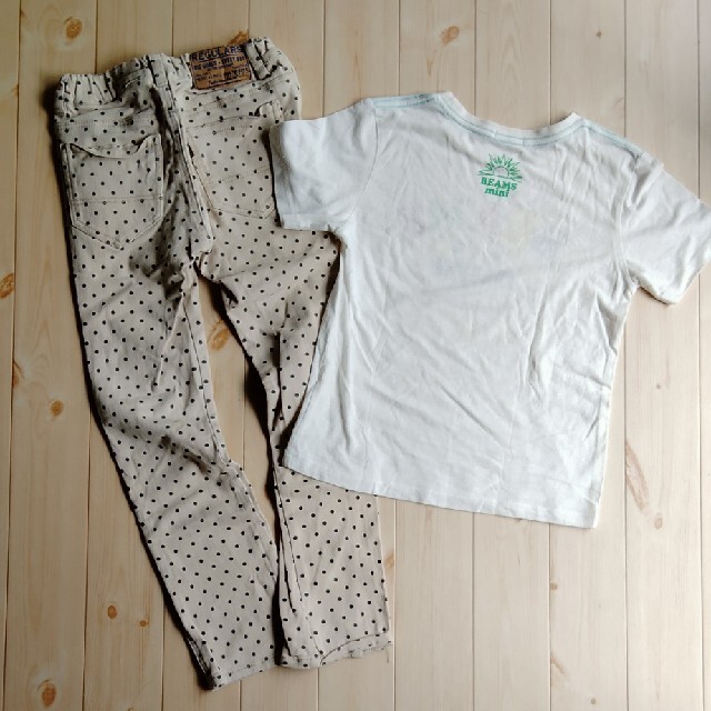 BEAMS(ビームス)の半袖シャツ&長ズボン キッズ/ベビー/マタニティのキッズ服女の子用(90cm~)(Tシャツ/カットソー)の商品写真