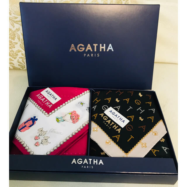 AGATHA(アガタ)の♡AGATA アガタ大判ハンカチーフ　２枚セット♡ レディースのファッション小物(ハンカチ)の商品写真