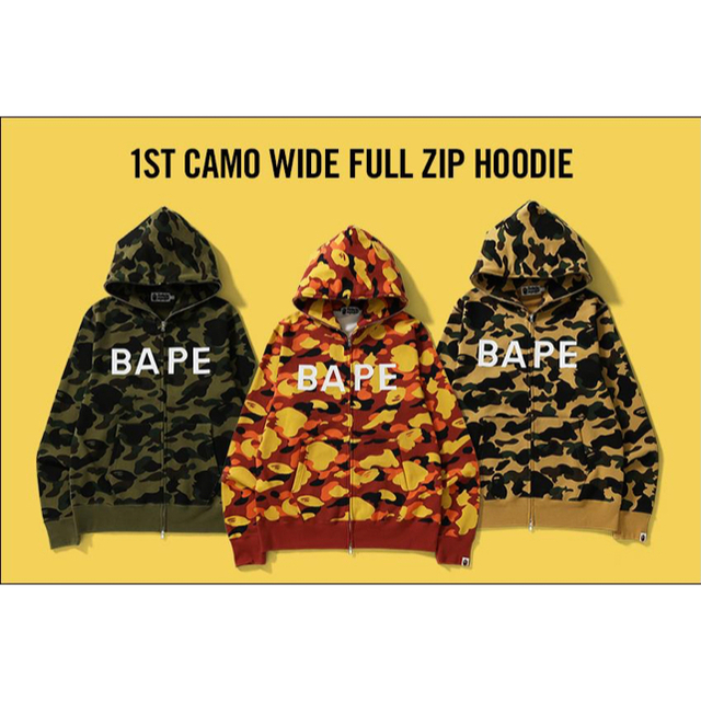 BAPE a bathing ape 1st Camo zip hoodie