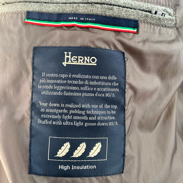 HERNO(ヘルノ)の【コモンさま専用】HERNO／希少Virginwool／グレー／46サイズ メンズのジャケット/アウター(ダウンジャケット)の商品写真