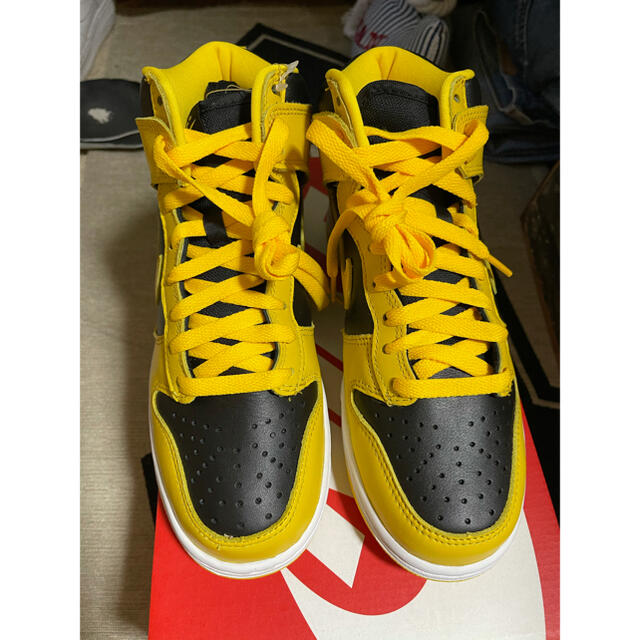 NIKE DUNK HI black&varsity maize 24cm