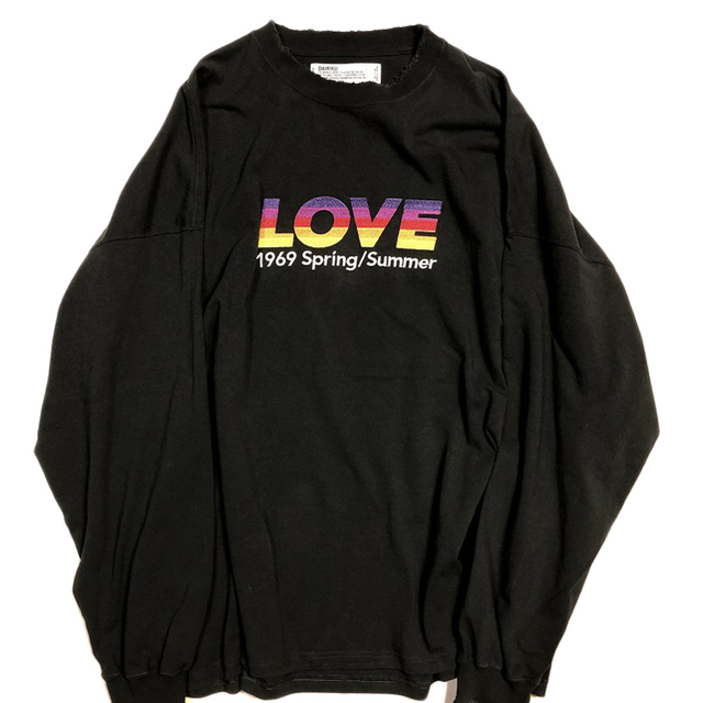 DAIRIKU LOVE" Vintage Long Sleeve Tee   Tシャツ/カットソー七分/長袖