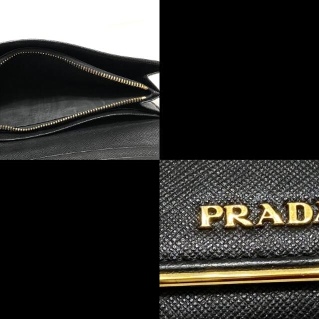 PRADA(プラダ) 長財布 - 黒×ゴールドカード入れ⇒10箇所