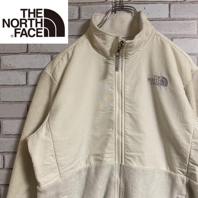 THE NORTH FACE(ザノースフェイス)の90s 古着 ノースフェイス デナリジャケット フリース ホワイト レディースのジャケット/アウター(ブルゾン)の商品写真