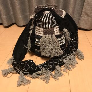 マメ(mame)の希少 mame kurogouchi 17SS ニットショルダーバッグ(ショルダーバッグ)