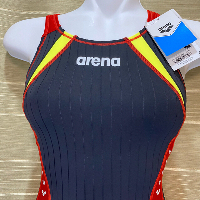 arena レディース トレーニング用水着 リミック FSA-0649W 黒×赤