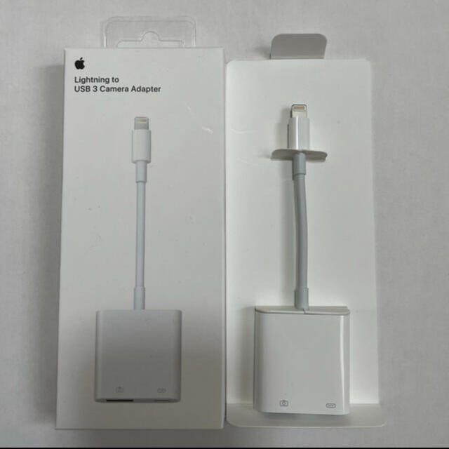Apple(アップル)のApple  Lighthing USB-3 カメラアダプタ スマホ/家電/カメラのスマホアクセサリー(その他)の商品写真