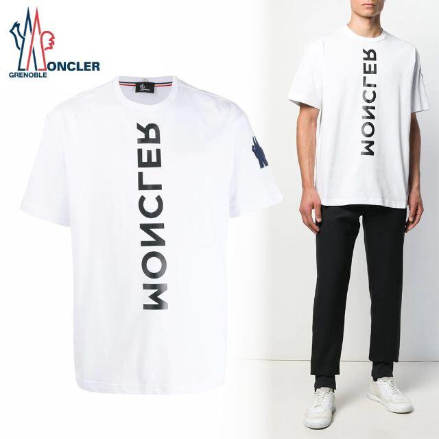 専用83MONCLERグルノーブル ホワイト ロゴ 半袖 TシャツsizeXXL