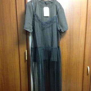 ダブルクローゼット(w closet)のw closet チュールワンピ(ロングワンピース/マキシワンピース)