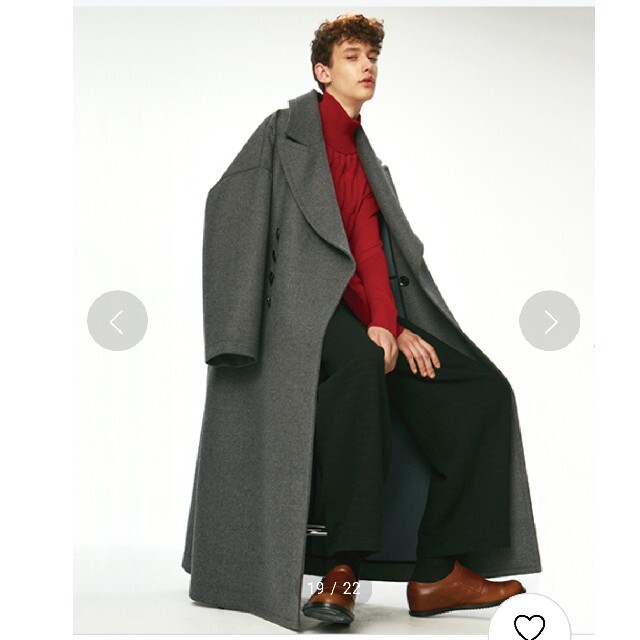 SHAREEF(シャリーフ)の未使用 SHAREEFW-FACE LONG COAT¥101750 メンズのジャケット/アウター(チェスターコート)の商品写真