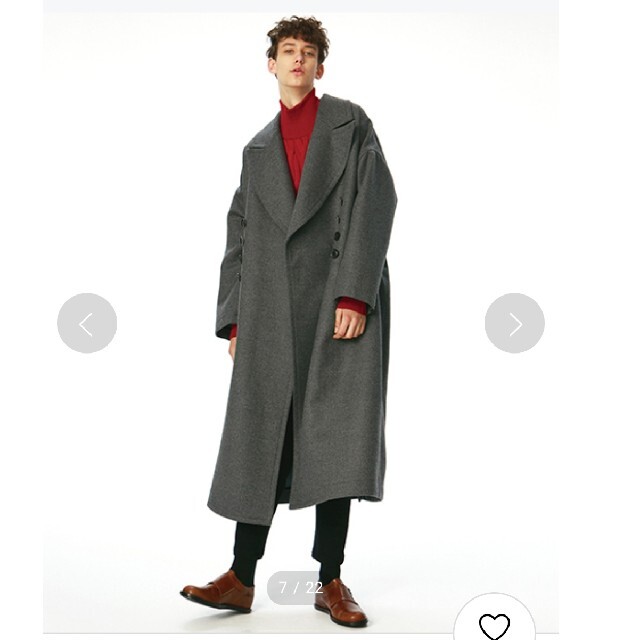 SHAREEF(シャリーフ)の未使用 SHAREEFW-FACE LONG COAT¥101750 メンズのジャケット/アウター(チェスターコート)の商品写真