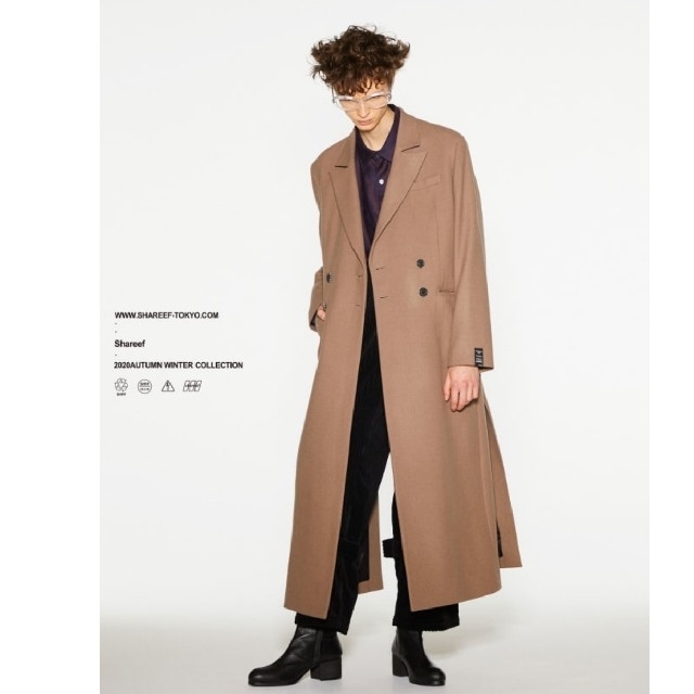 SHAREEF(シャリーフ)の未使用 DOUBLE LONG COAT メンズのジャケット/アウター(チェスターコート)の商品写真