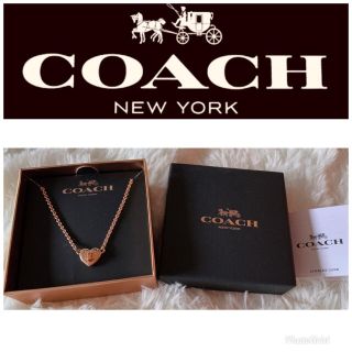 コーチ(COACH)のCOACH ハート型ネックレス(ネックレス)