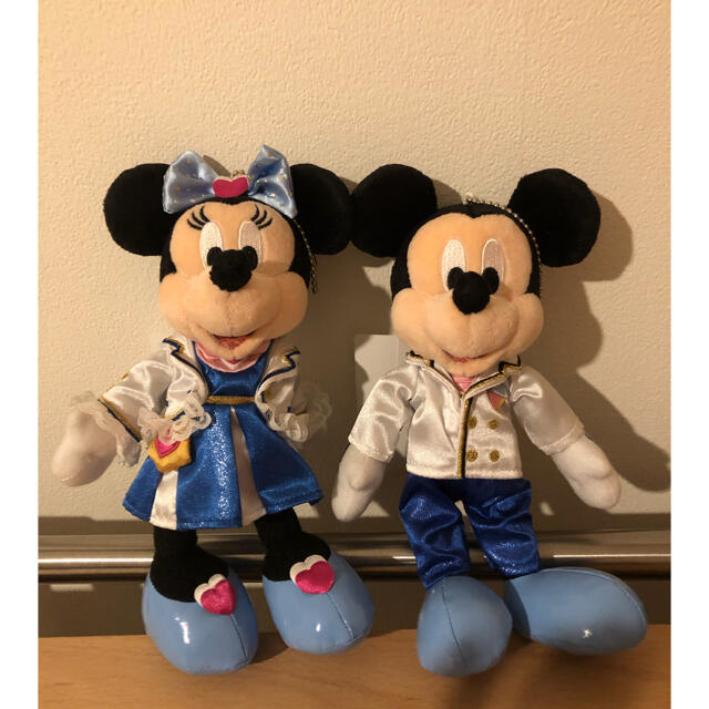 Disney(ディズニー)のディズニーシー　プラザセット　ミッキーミニーぬいば　おまけ付き エンタメ/ホビーのフィギュア(その他)の商品写真