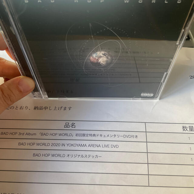 BAD HOP WORLD限定DVD LIVEDVD ステッカー ポスター CD