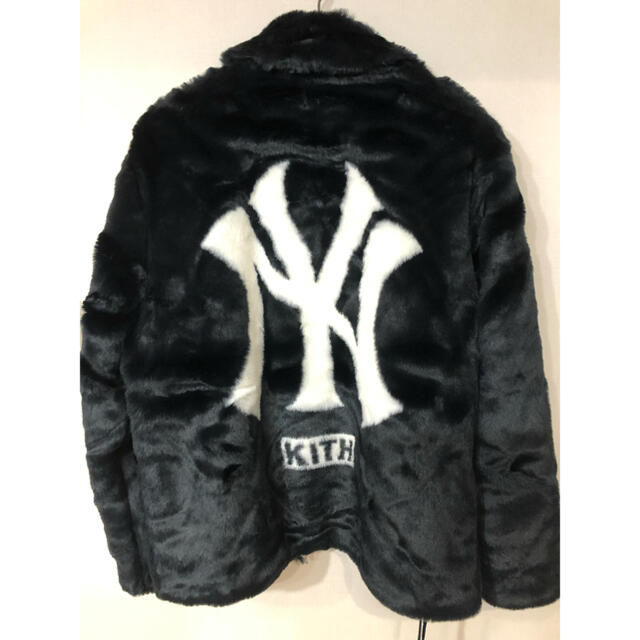 S KITH MLB YANKEES FAUX FUR JACKET 新品 1