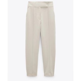 ザラ(ZARA)のZARA ワイドウエストパンツ(クロップドパンツ)