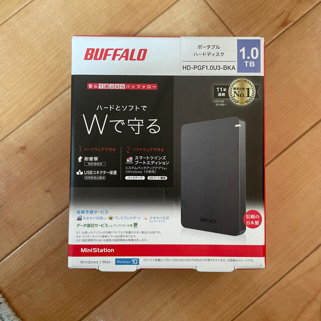 BUFFALO HD-PGF1.0U3-BKA 1TB 外付けHDD