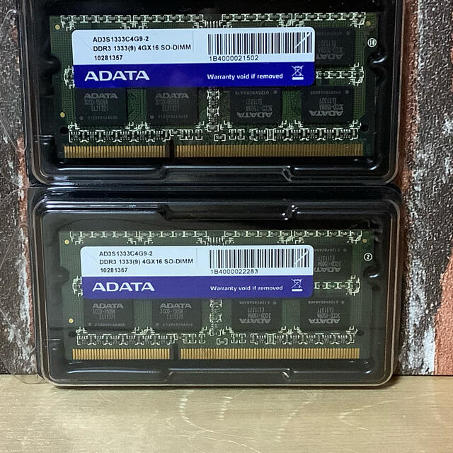 DDR3 1333 4GB×2(計8GB) スマホ/家電/カメラのPC/タブレット(PCパーツ)の商品写真