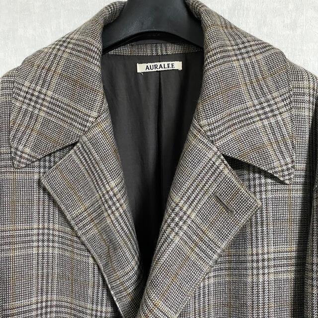 最新作売れ筋が満載 AURALEE 17AW ダブルフェイスグレンチェックコート