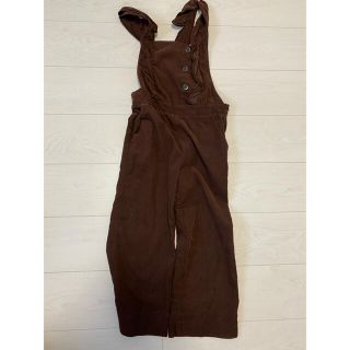 ザラキッズ(ZARA KIDS)のZARA KIDS  コーデュロイオールインワン  9歳 134cm 新品同様(パンツ/スパッツ)