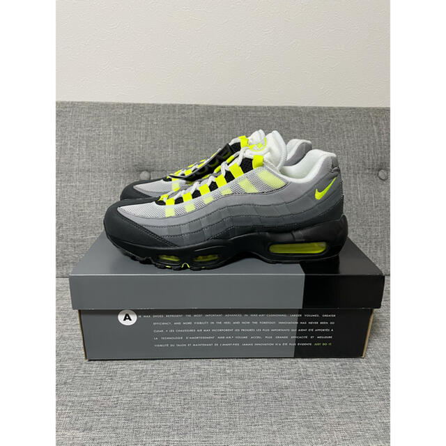 靴/シューズNIKE AIR MAX 95 OG NEON YELLOW 27.0cm