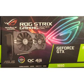 エイスース(ASUS)のROG STRIX GTX 1650 O4G GAMING(PCパーツ)