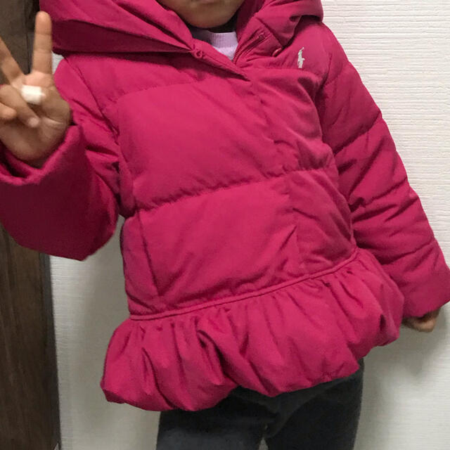 Ralph Lauren(ラルフローレン)の美品　ラルフローレン　100 ダウンコート　ピンク　 キッズ/ベビー/マタニティのキッズ服女の子用(90cm~)(ジャケット/上着)の商品写真