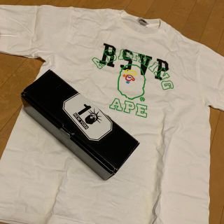 アベイシングエイプ(A BATHING APE)のレア!!ape rsvp コラボ　記念Tシャツ(Tシャツ/カットソー(半袖/袖なし))