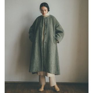 ステュディオス(STUDIOUS)の完売品！CLANE クラネ FLARE FUR COAT ミント 新品タグ付き(毛皮/ファーコート)