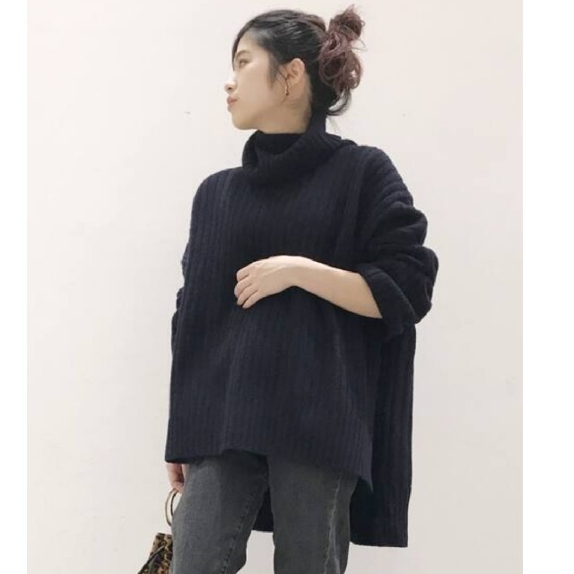 AP STUDIO Rib Side Slit Knit ニット レディース トップス