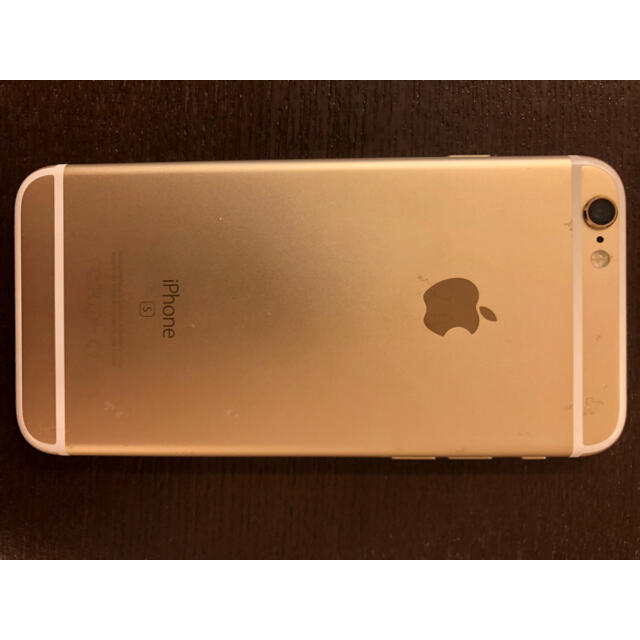 iPhone(アイフォーン)の[値下げしました] iPhone 6s simフリー 64GB ゴールド スマホ/家電/カメラのスマートフォン/携帯電話(スマートフォン本体)の商品写真