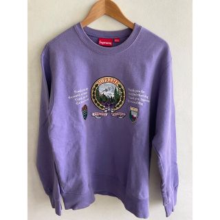 supreme mountain crewneck マウンテン　紫　2019fw