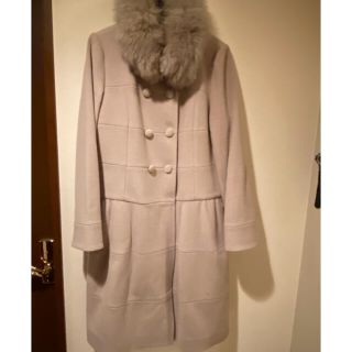 トゥービーシック(TO BE CHIC)のTO BE CHIC  ファー付きコート(ひざ丈ワンピース)