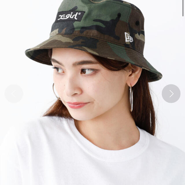 X-girl(エックスガール)のX-girl×NEW ERA BUCKET HAT レディースの帽子(ハット)の商品写真