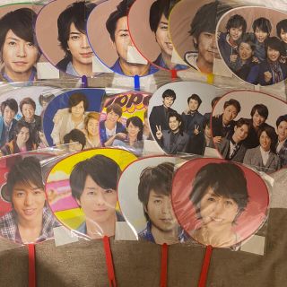 アラシ(嵐)の嵐　ミニうちわ　新品未開封　15本セット　まとめ売り(アイドルグッズ)