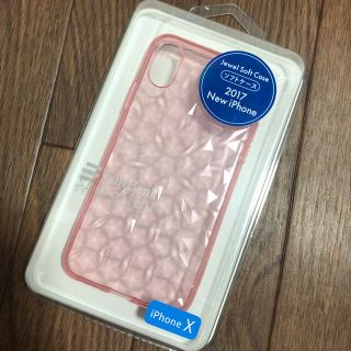 ソフトバンク(Softbank)のiPhoneX スマホケース ジュエルソフトケース(iPhoneケース)