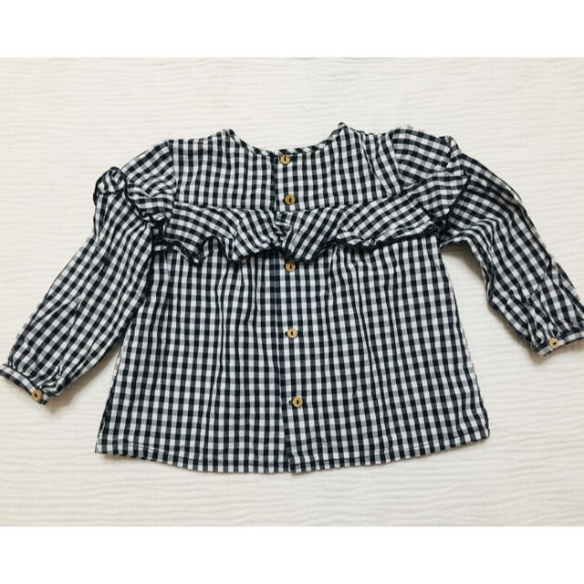 ZARA KIDS(ザラキッズ)のZara Baby Girl チェック柄トップス 86 キッズ/ベビー/マタニティのキッズ服女の子用(90cm~)(ブラウス)の商品写真