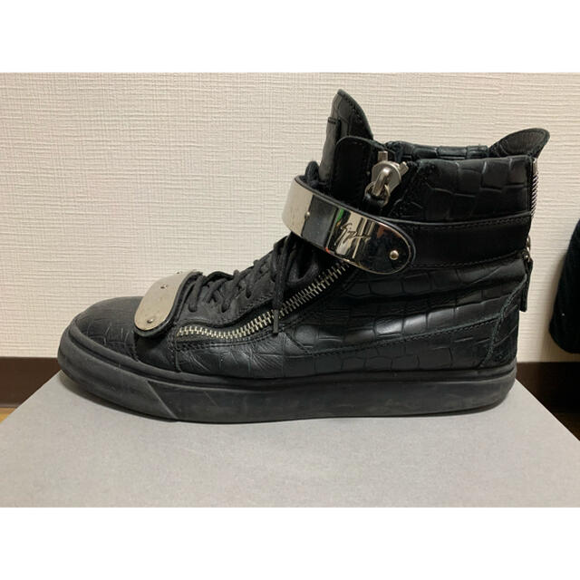 GIUZEPPE ZANOTTI(ジュゼッペザノッティ)のgiuseppezanottiザノッティーのダブルプレートスニーカー メンズの靴/シューズ(スニーカー)の商品写真