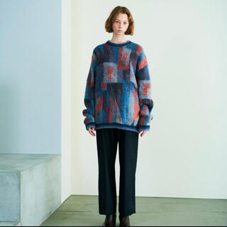 サンシー(SUNSEA)のYOKE 20aw PAUL JACQUARD CREW NECK(ニット/セーター)