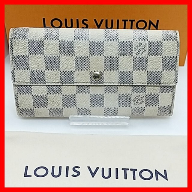 LOUIS VUITTON ルイヴィトン ダミエ アズール ポルトフォイユ サラ