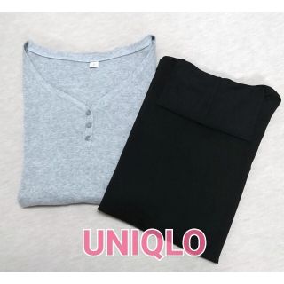 ユニクロ(UNIQLO)のユニクロ ヒートテック タートルネック UNIQLO 長袖カットソー 2枚セット(Tシャツ(長袖/七分))